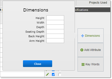 dimensions