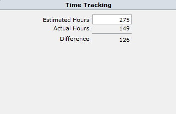 time tracking section